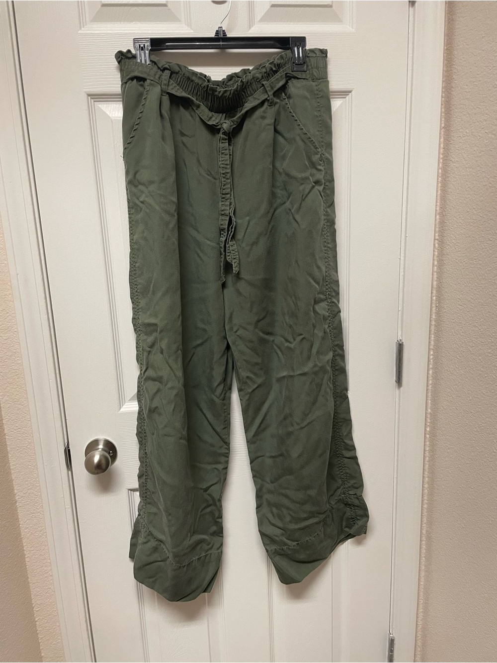Knox Rose Olive Cargo Drawstring Pants